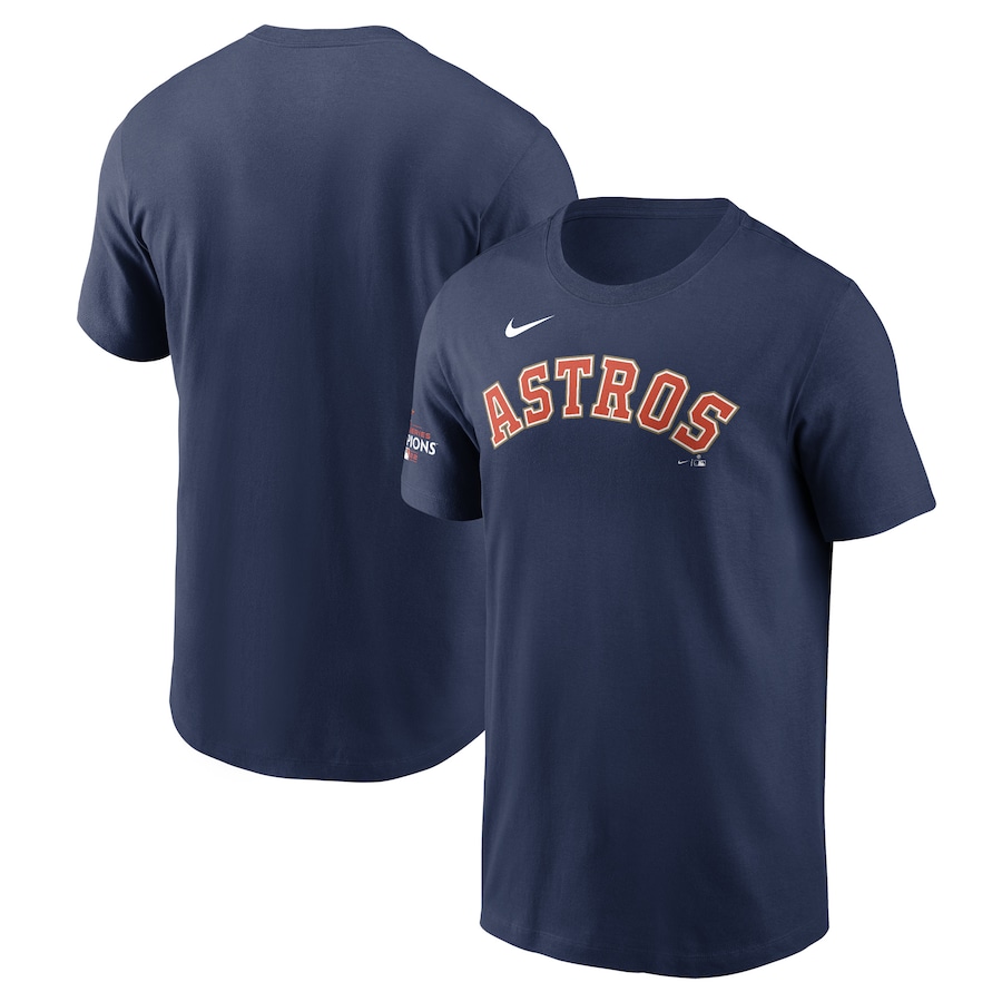  Houston Astros Nike 2023 Gold Collection Wordmark T-Shirt - Navy