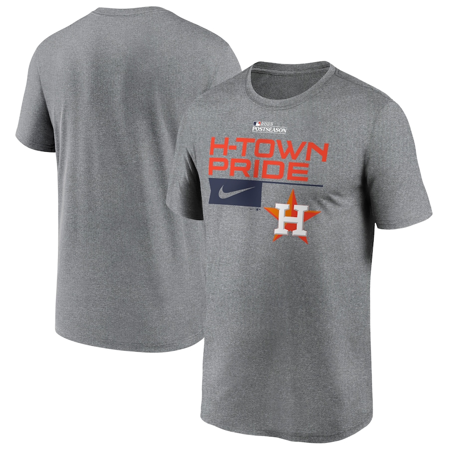  Houston Astros Nike 2023 Postseason Legend Performance T-Shirt - Heather Charcoal