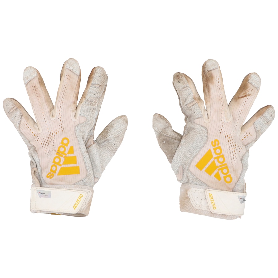 Jake Cronenworth San Diego Padres Fanatics Authentic Game-Used White-Gold adidas Adizero Batting Gloves from the 2021 MLB Season