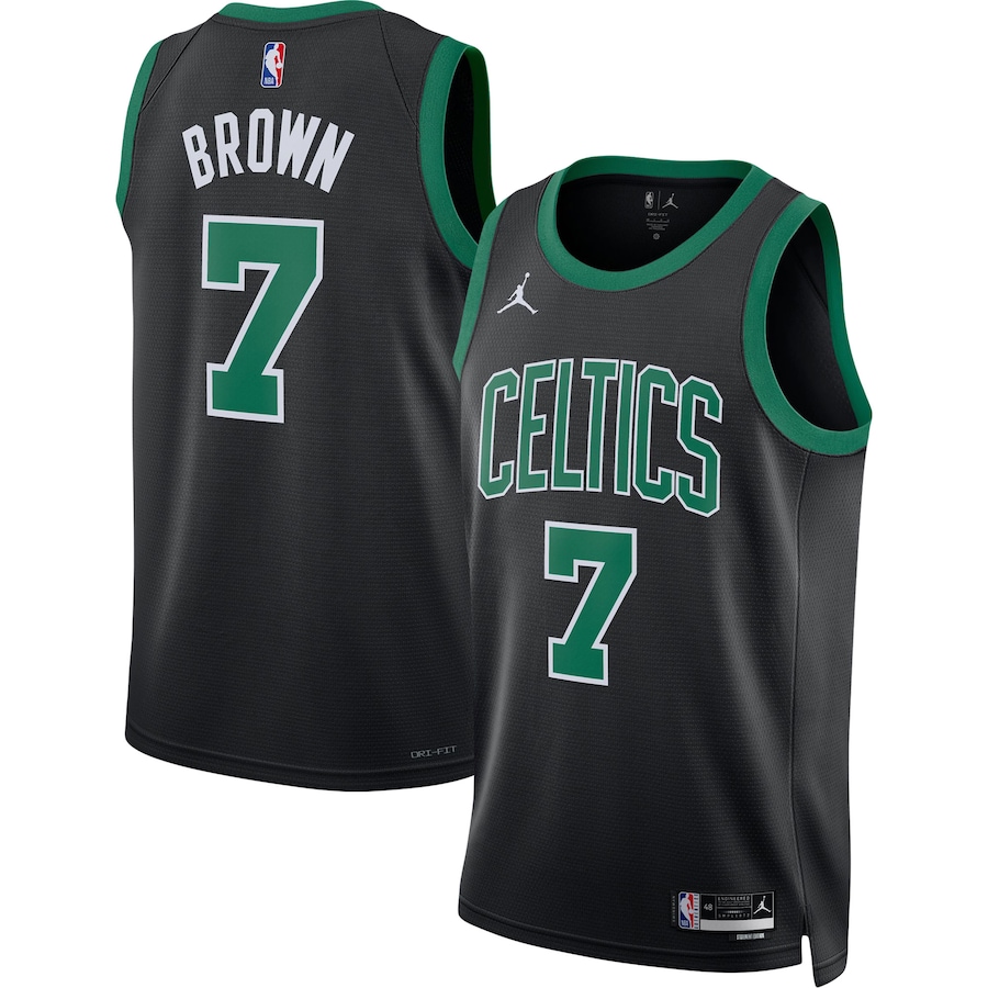Jaylen Brown Boston Celtics Jordan Brand 2022-23 Statement Edition Swingman Jersey - Black
