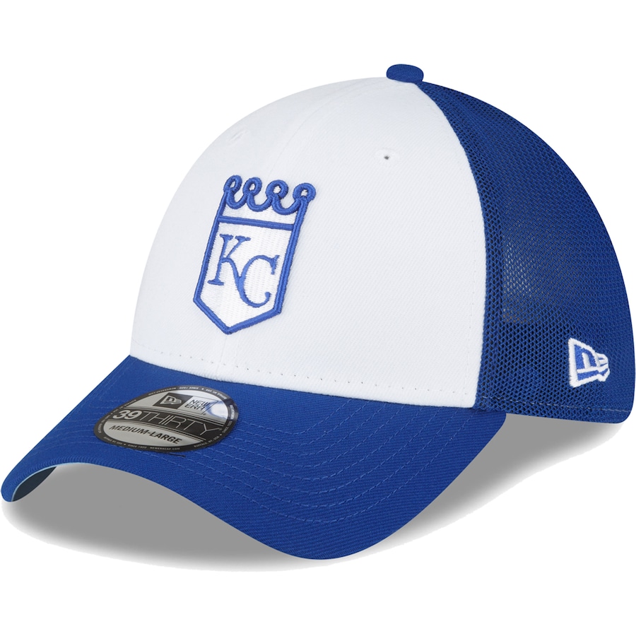  Kansas City Royals New Era 2023 On-Field Batting Practice 39THIRTY Flex Hat - Royal-White