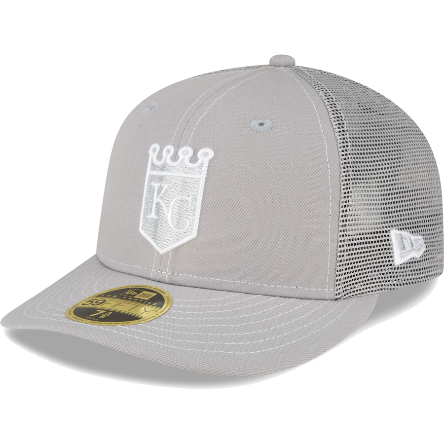  Kansas City Royals New Era 2023 On-Field Batting Practice Low Profile 59FIFTY Fitted Hat - Gray