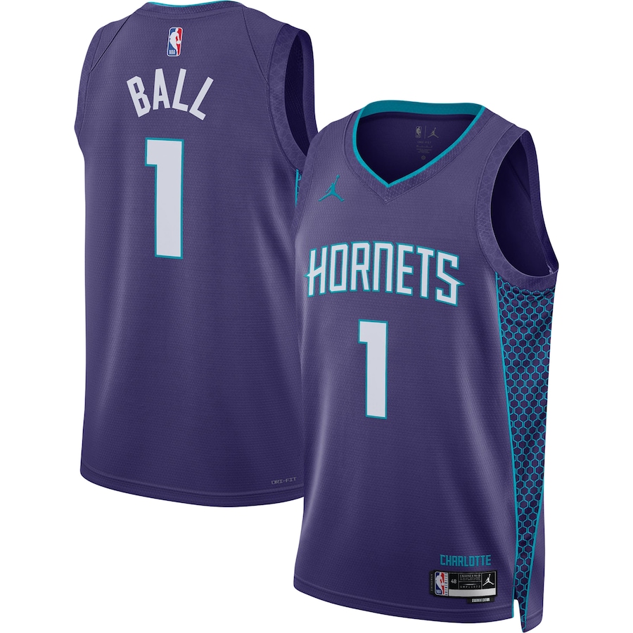 LaMelo Ball Charlotte Hornets Jordan Brand 2022-23 Statement Edition Swingman Jersey - Purple