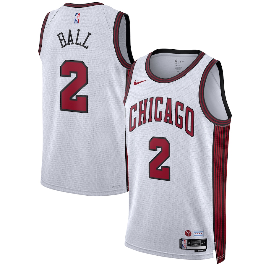 Lonzo Ball Chicago Bulls Nike Unisex 2022-23 Swingman Jersey - City Edition - White