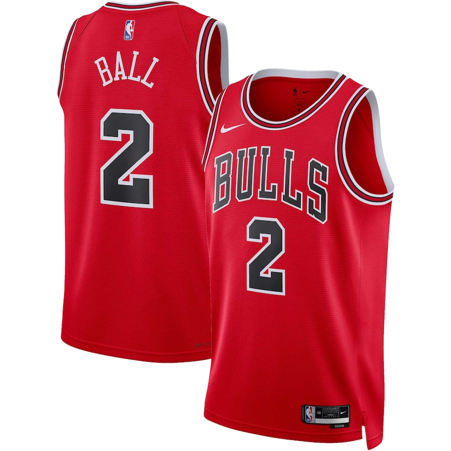 Lonzo Ball Chicago Bulls Nike Unisex 2022-23 Swingman Jersey - Icon Edition - Red