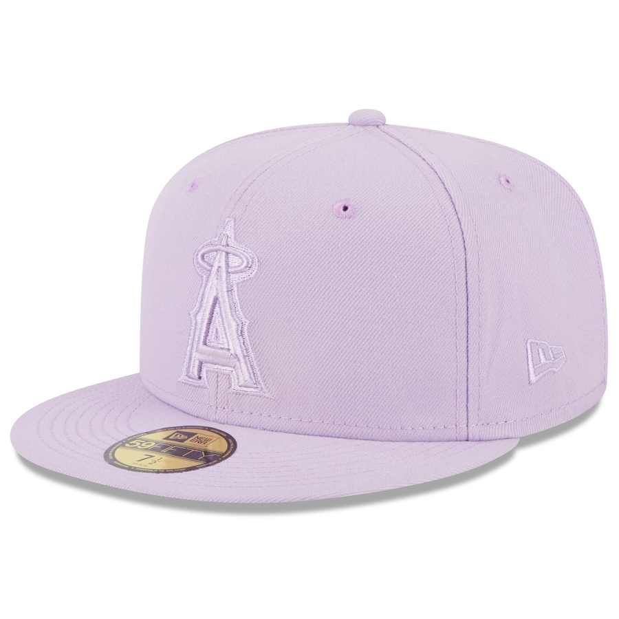 Los Angeles Angels New Era 2023 Spring Color Basic 59FIFTY Fitted Hat - Lavender