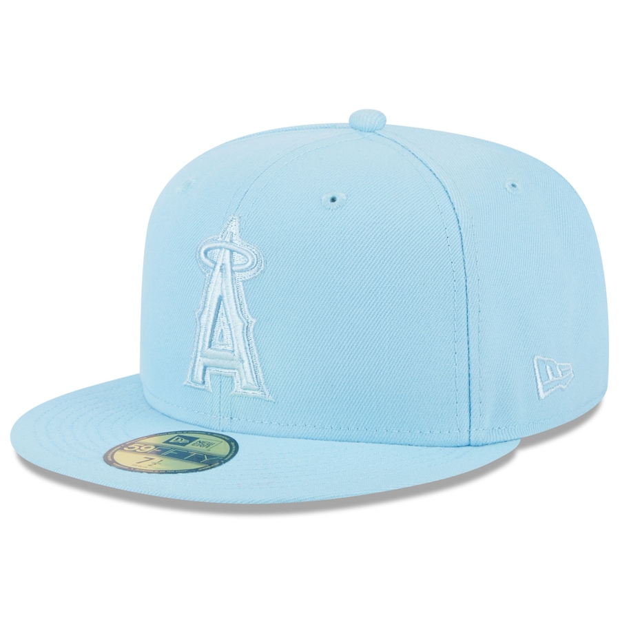 Los Angeles Angels New Era 2023 Spring Color Basic 59FIFTY Fitted Hat - Light Blue