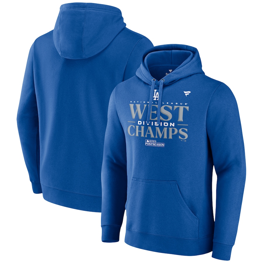 Los Angeles Dodgers Fanatics Branded 2023 NL West Division Champions Locker Room Pullover Hoodie – Royal