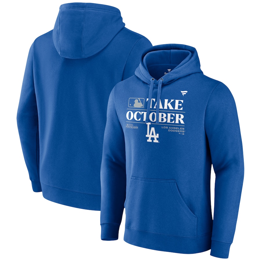 Los Angeles Dodgers Fanatics Branded 2023 Postseason Locker Room Pullover Hoodie – Royal