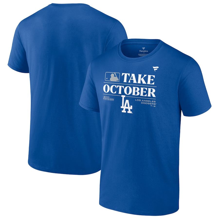 Los Angeles Dodgers Fanatics Branded 2023 Postseason Locker Room T-Shirt – Royal