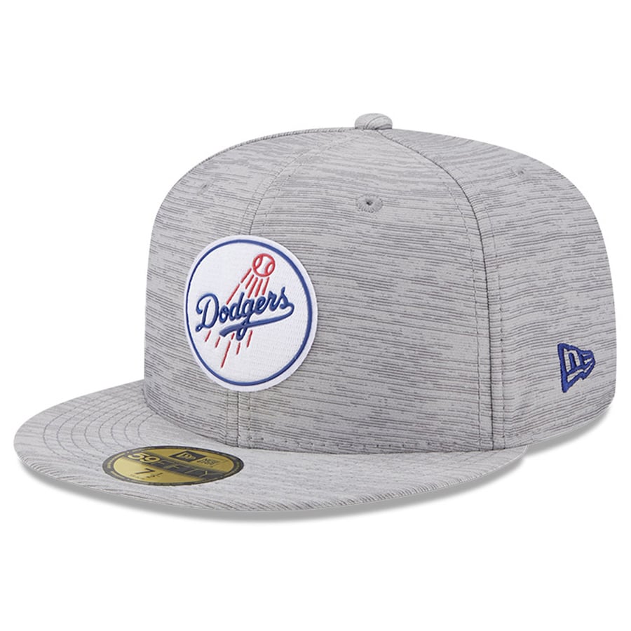 Los Angeles Dodgers New Era 2023 Clubhouse 59FIFTY Fitted Hat - Gray