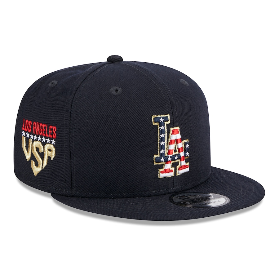  Los Angeles Dodgers New Era 2023 Fourth of July 9FIFTY Snapback Adjustable Hat - Navy