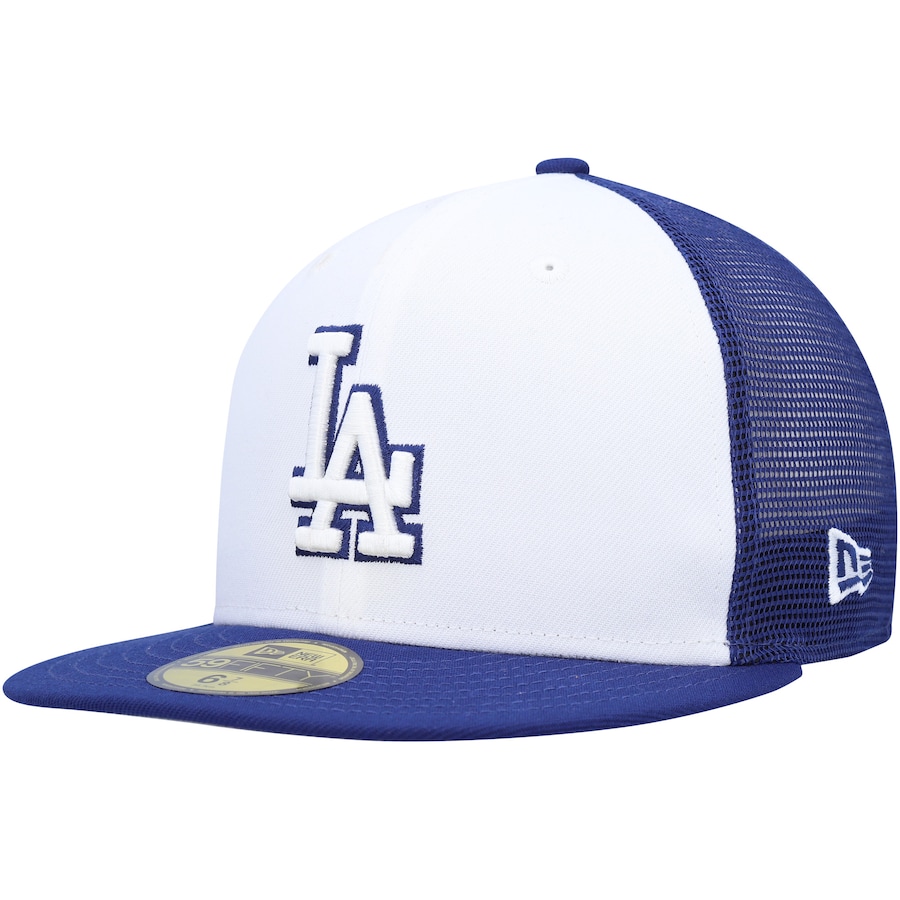 Los Angeles Dodgers New Era 2023 On-Field Batting Practice 59FIFTY Fitted Hat - White-Royal