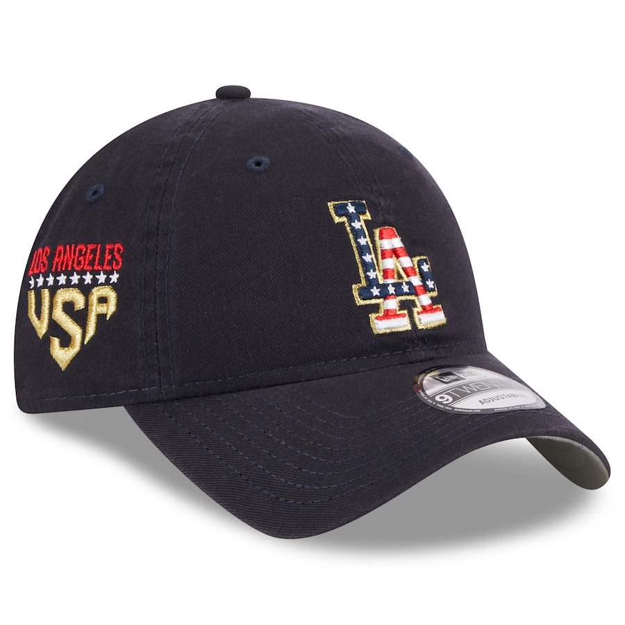  Los Angeles Dodgers New Era Women's 2023 Fourth of July 9TWENTY Adjustable Hat - Navy
