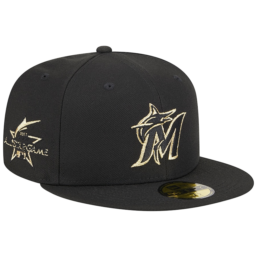 Miami Marlins New Era  2023 59FIFTY Day Fitted Hat - Black