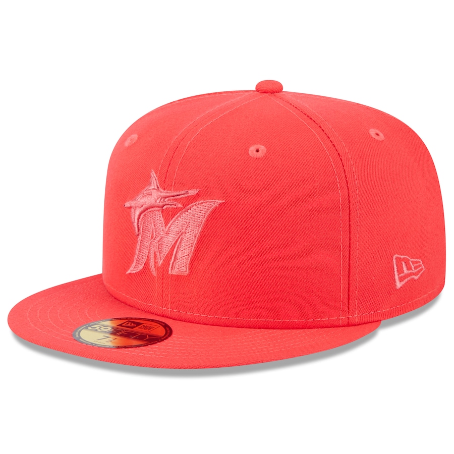 Miami Marlins New Era 2023 Spring Color Basic 59FIFTY Fitted Hat - Red
