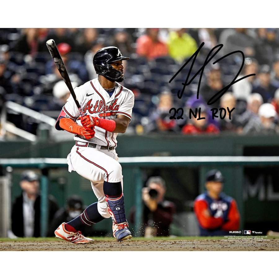 Michael Harris II Atlanta Braves Fanatics Authentic 2022 National League Rookie of the Year Autographed 16'' x 20'' Hitting Photograph with ''22 NL ROY'' Inscription