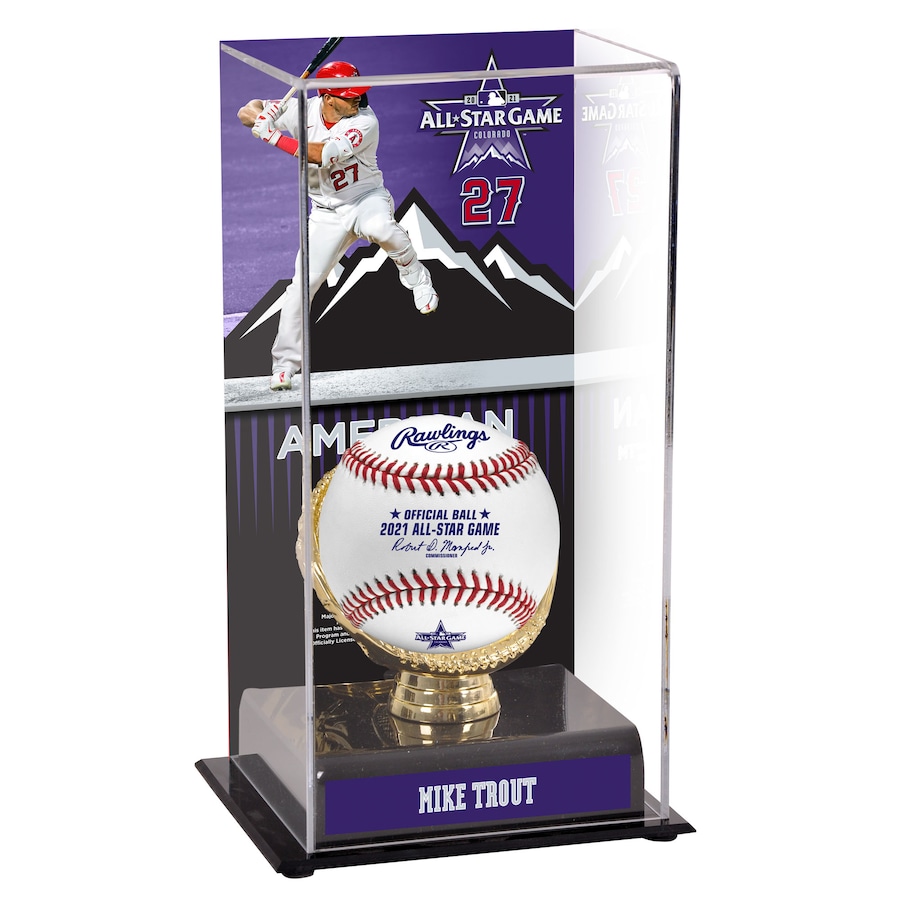 Mike Trout Los Angeles Angels Fanatics Authentic 2021 MLB All-Star Game Gold Glove Display Case with Image