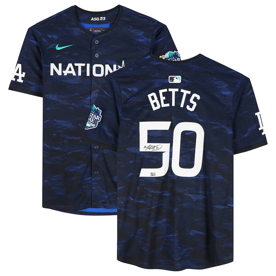 Mookie Betts Los Angeles Dodgers Autographed Fanatics Authentic 2023 MLB All-Star Game Replica Jersey