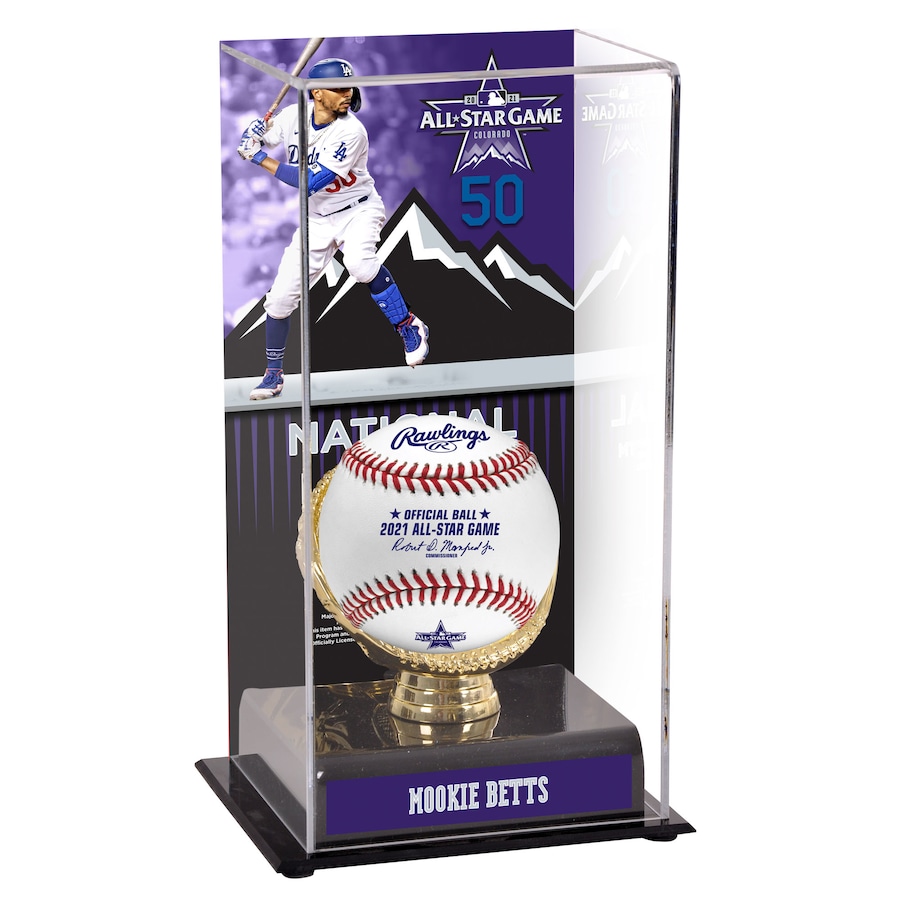 Mookie Betts Los Angeles Dodgers Fanatics Authentic 2021 MLB All-Star Game Gold Glove Display Case with Image