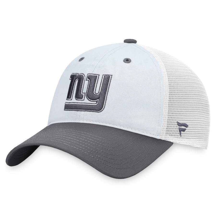 New York Giants Fanatics Branded Grayout Trucker Unstructured Adjustable Hat