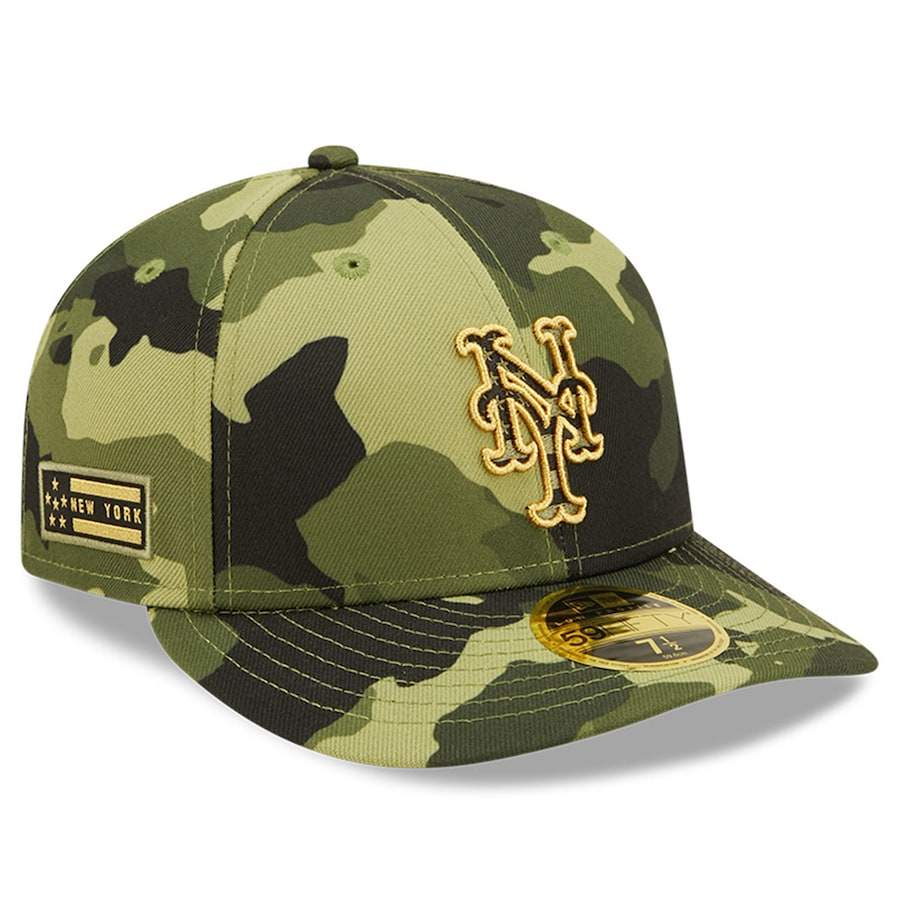 New York Mets New Era 2022 Armed Forces Day On-Field Low Profile 59FIFTY - Camo