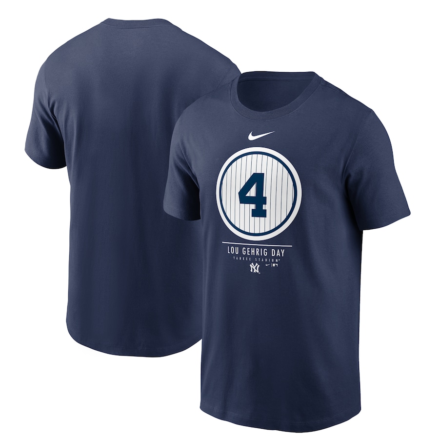 Футболка New York Yankees Nike 2021 Lou Gehrig Day (тёмно-синий)