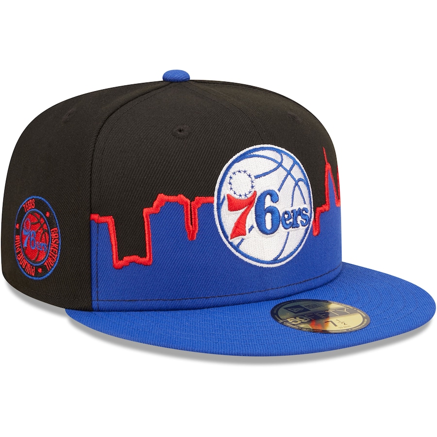Philadelphia 76ers New Era 2022 Tip-Off 59FIFTY Fitted Hat - Royal-Black