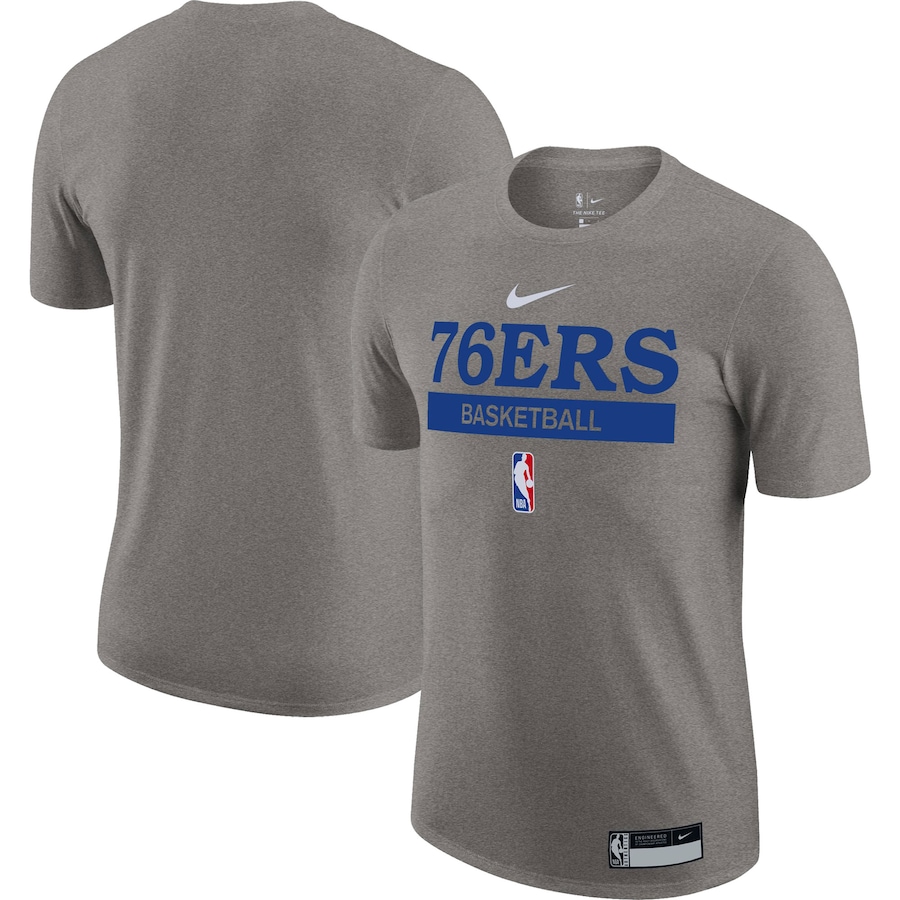 Philadelphia 76ers Nike 2022-23 Legend On-Court Practice Performance T-Shirt - Heather Gray