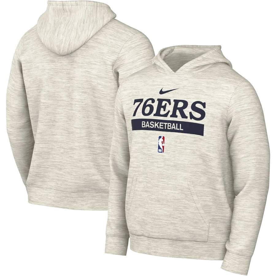 Philadelphia 76ers Nike 2022-23 Spotlight On-Court Practice Performance Pullover Hoodie - Ash