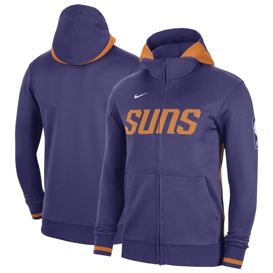 Худи на молнии Phoenix Suns Nike Authentic Showtime Performance (фиолетовый)