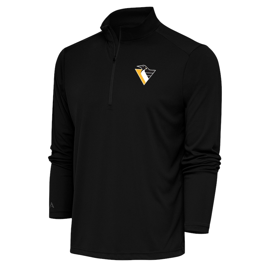 Кофта с короткой молнией Pittsburgh Penguins Antigua Special Edition 2.0 Tribute (чёрный)