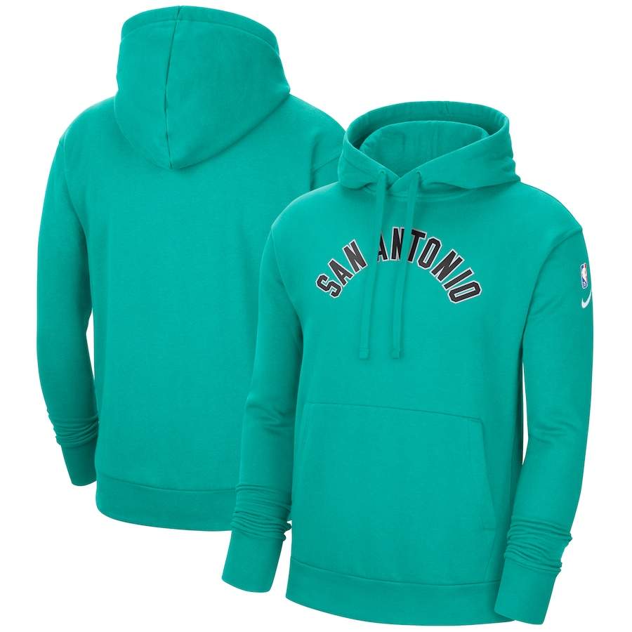 San Antonio Spurs Nike 2021-22 City Edition Essential Logo Pullover Hoodie - Teal