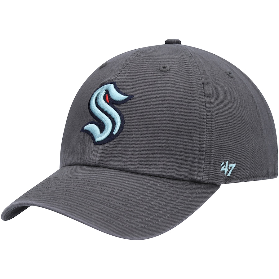 Seattle Kraken '47 Clean Up Adjustable Hat - Charcoal