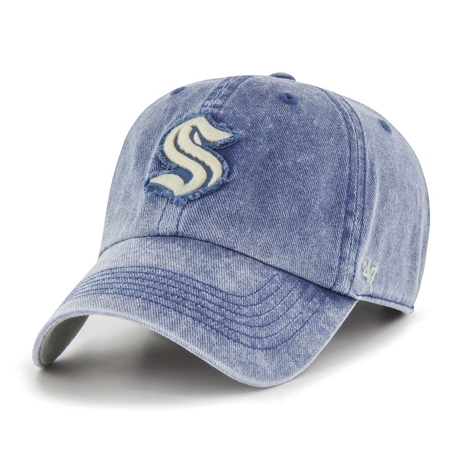Seattle Kraken '47 Esker Clean Up Adjustable Hat - Deep Sea Blue