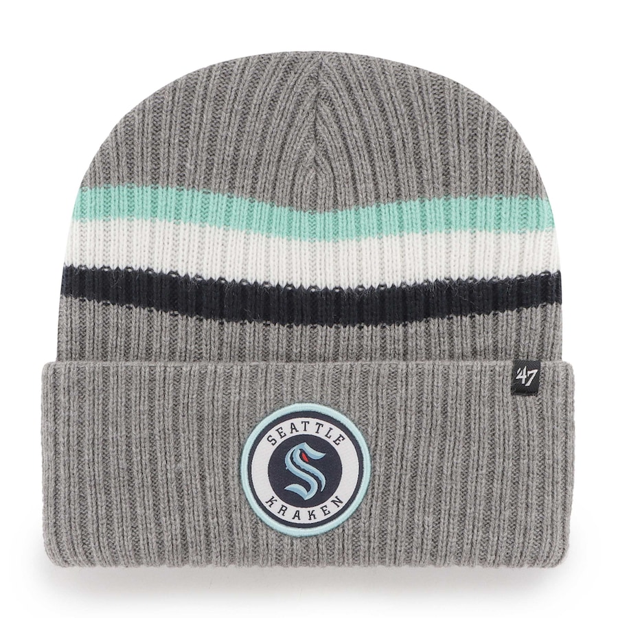 Seattle Kraken '47 Highline Cuffed Knit Hat - Charcoal 