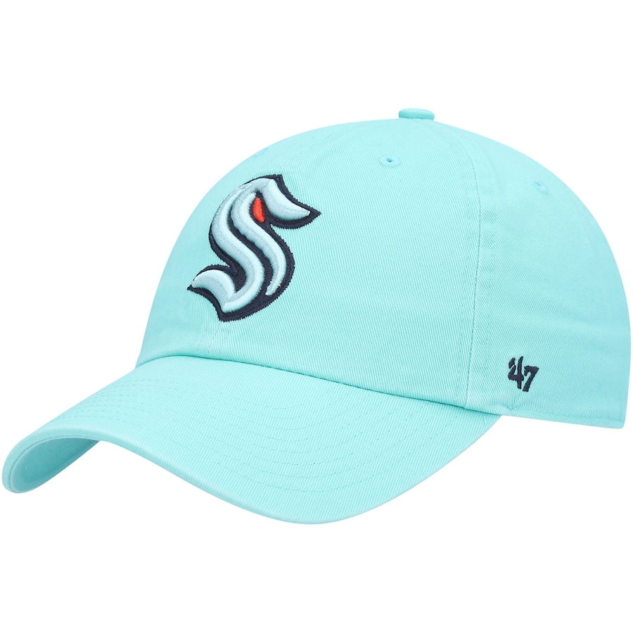 Seattle Kraken '47 Logo Clean Up Adjustable Hat - Light Blue
