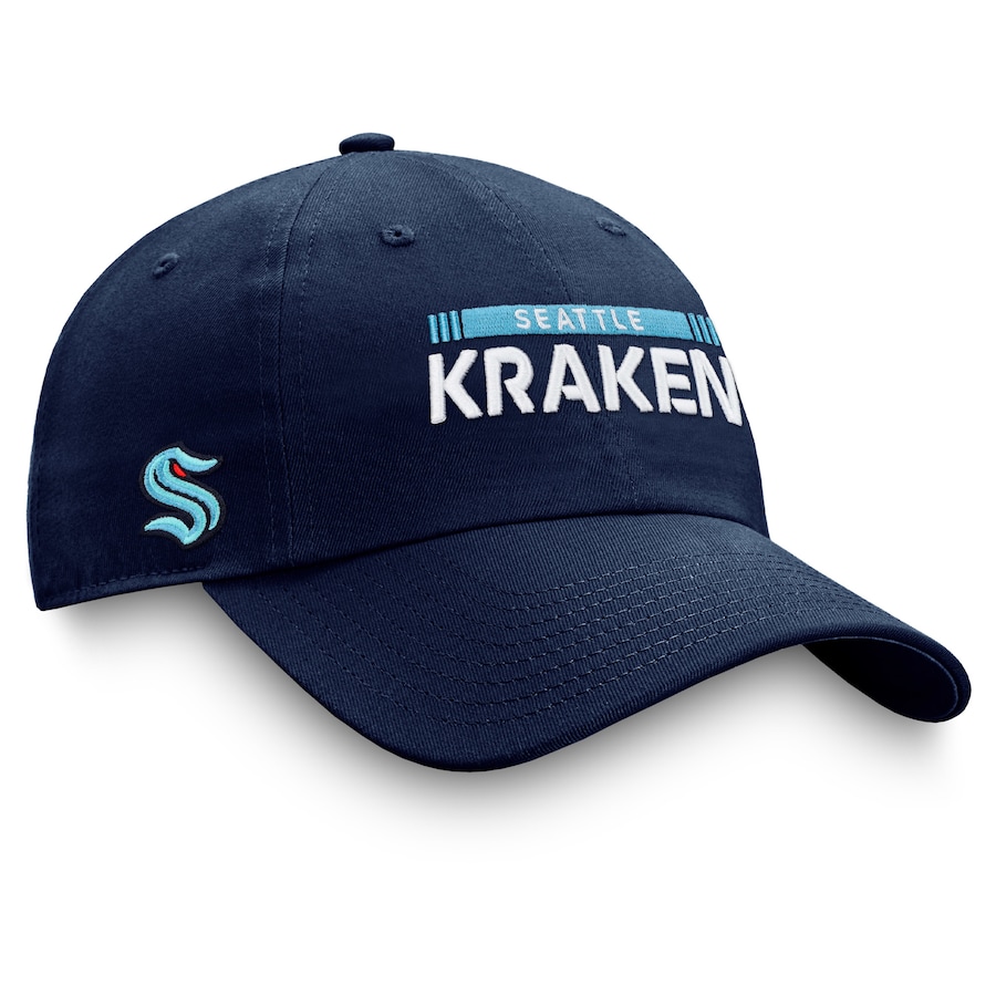 Seattle Kraken Fanatics Branded Authentic Pro Rink Adjustable Hat - Deep Sea Blue