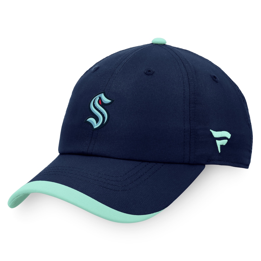 Seattle Kraken Fanatics Branded Authentic Pro Rink Pinnacle Adjustable Hat - Deep Sea Blue