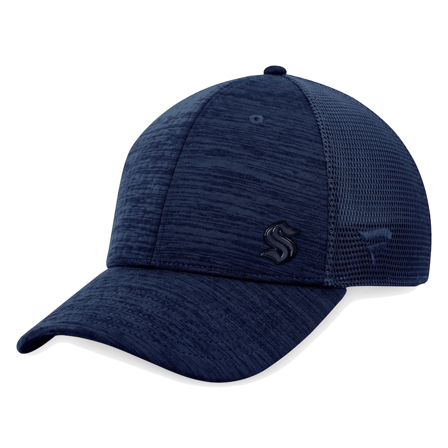 Seattle Kraken Fanatics Branded Authentic Pro Road Flex Hat - Deep Sea Blue