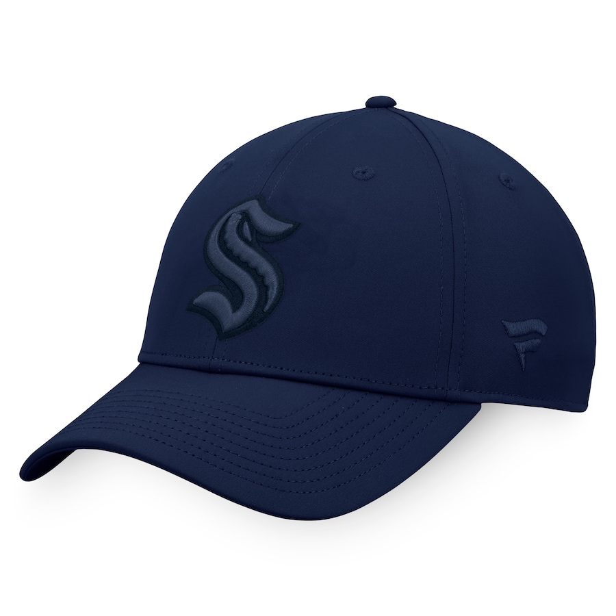 Seattle Kraken Fanatics Branded Authentic Pro Road Snapback Hat - Deep Sea Blue