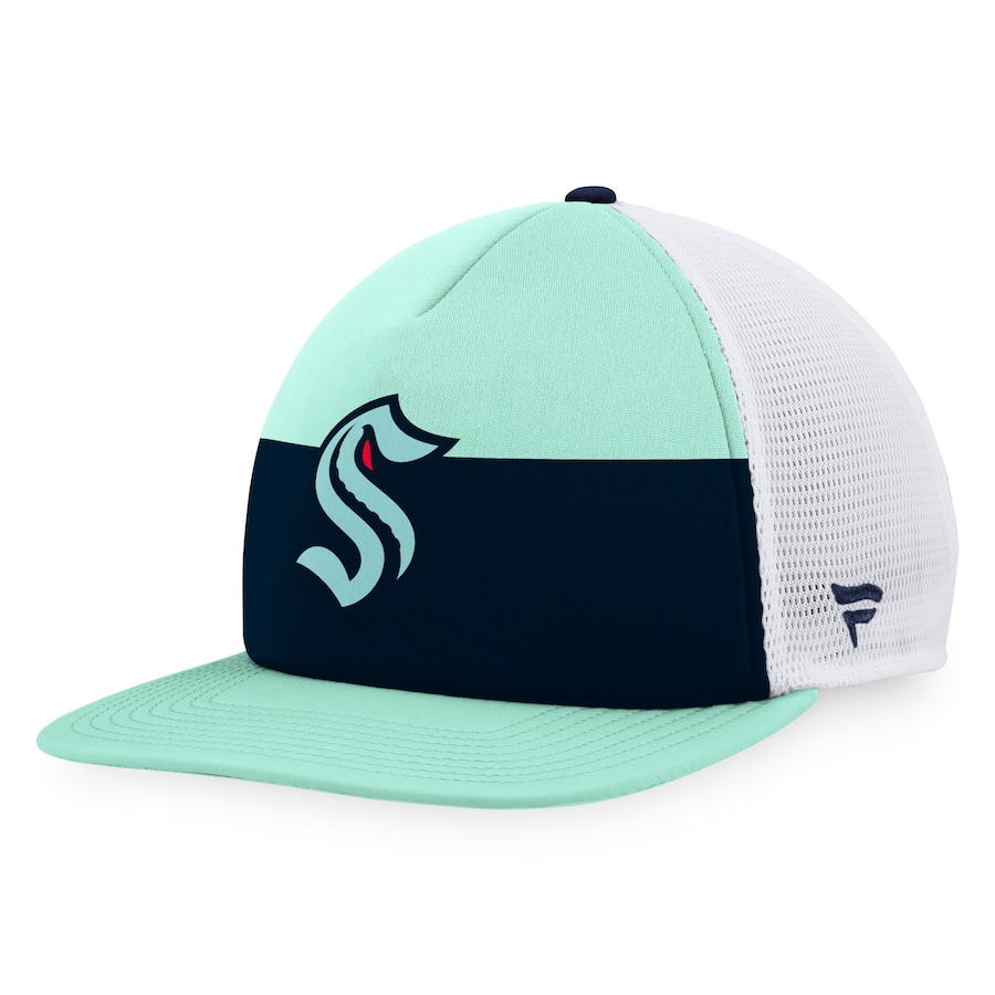 Seattle Kraken Fanatics Branded Special Edition 2.0 Trucker Snapback Adjustable Hat - Blue-Navy