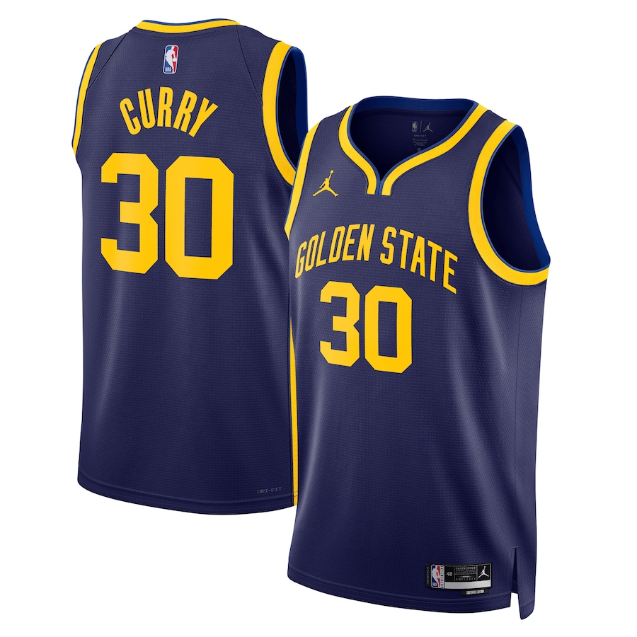 Джерси Stephen Curry Golden State Warriors Jordan Brand 2022-23 Statement Edition Swingman (тёмно-синий)