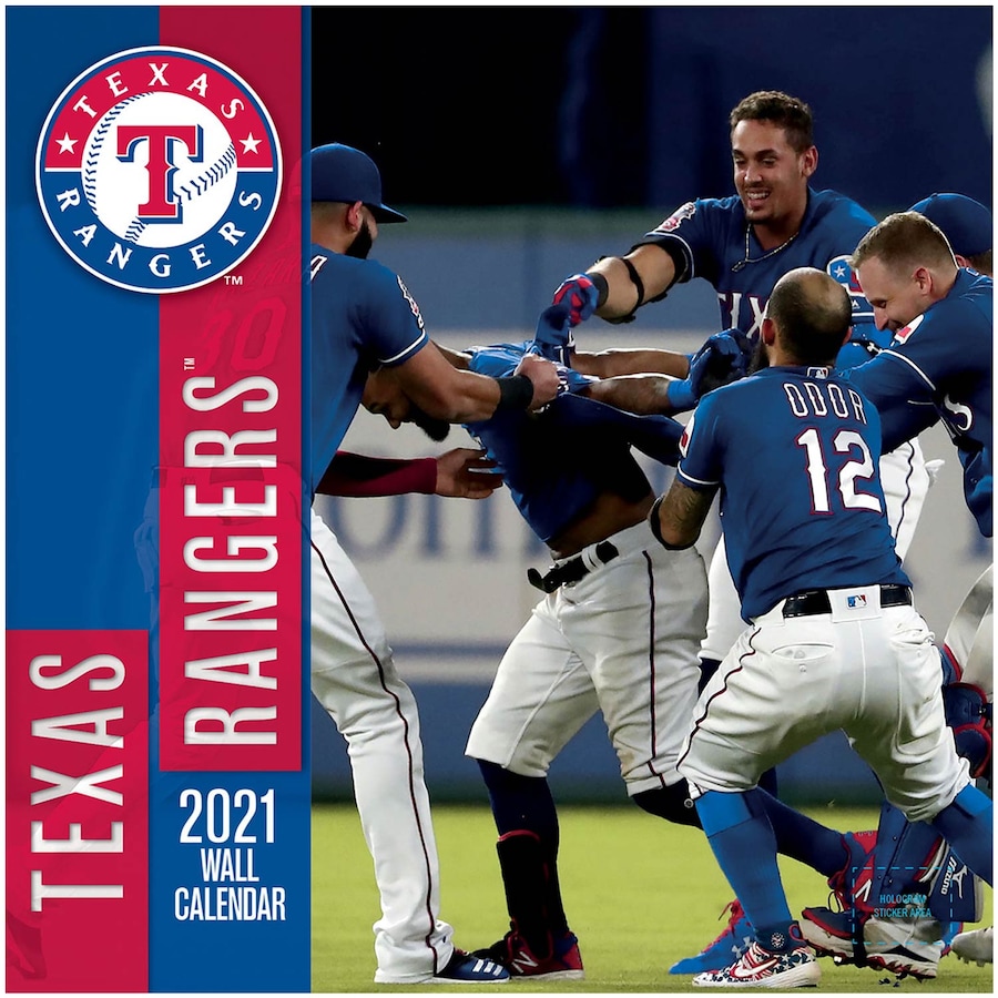 Texas Rangers 2021 Wall Calendar