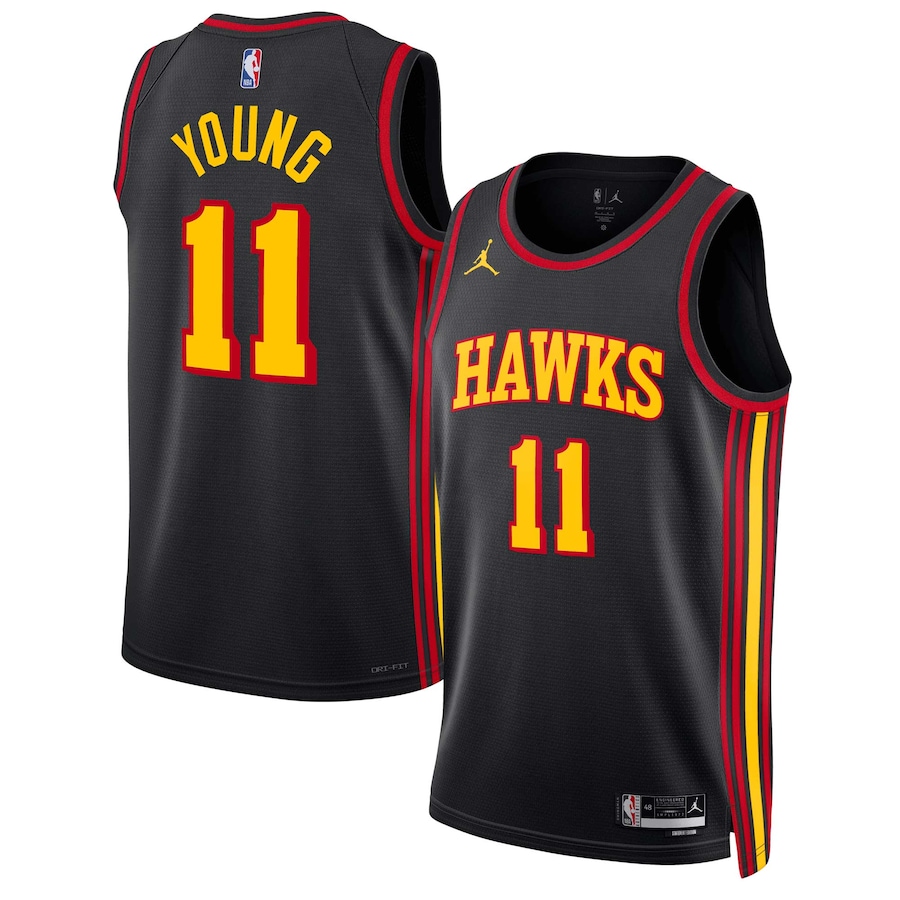 Trae Young Atlanta Hawks Jordan Brand 2022-23 Statement Edition Swingman Jersey - Black