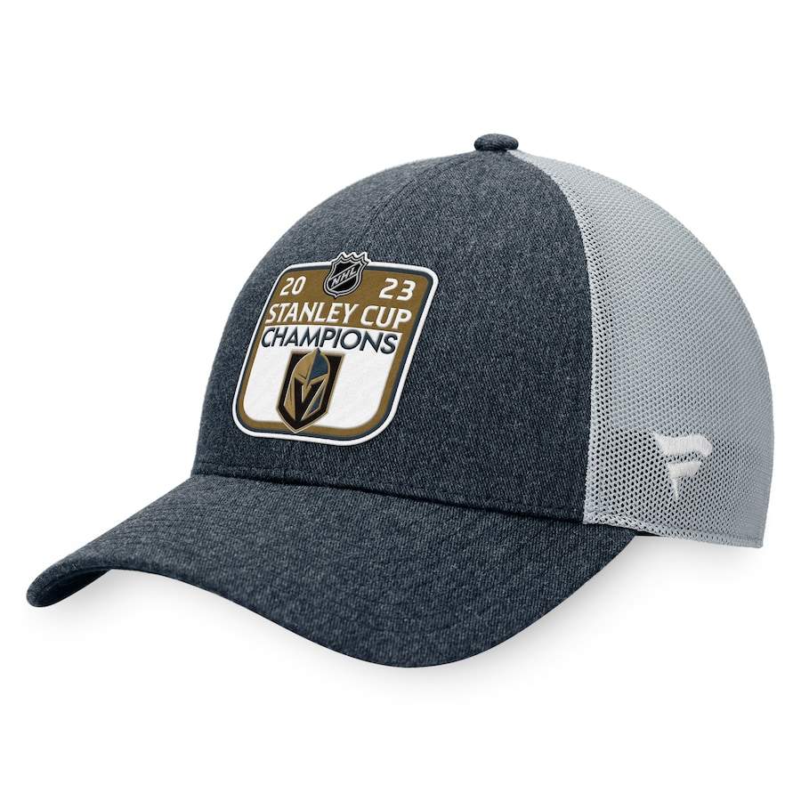  Vegas Golden Knights Fanatics Branded 2023 Stanley Cup Champions Locker Room Adjustable Hat - Charcoal