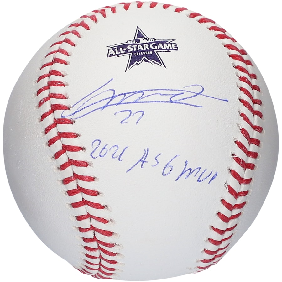 Vladimir Guerrero Jr. Toronto Blue Jays Fanatics Authentic Autographed 2021 All-Star Game Logo Baseball with 