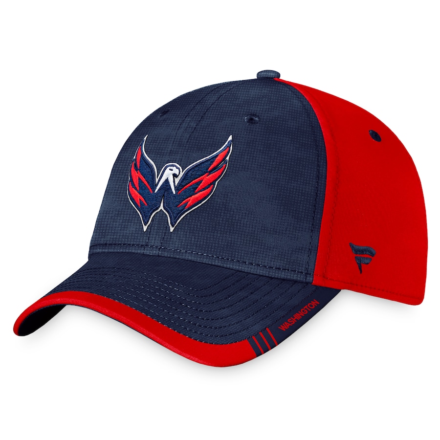 Washington Capitals Fanatics Branded Authentic Pro Rink Camo Flex Hat - Navy-Red