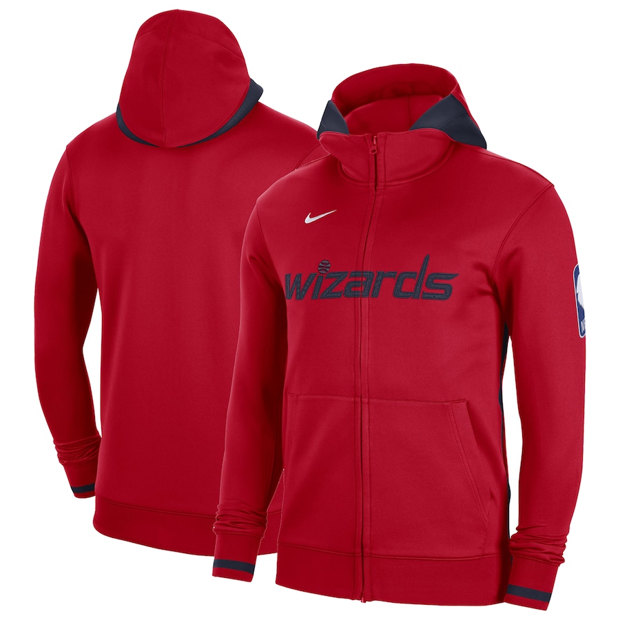 Washington Wizards Nike Authentic Showtime Performance Full-Zip Hoodie - Red