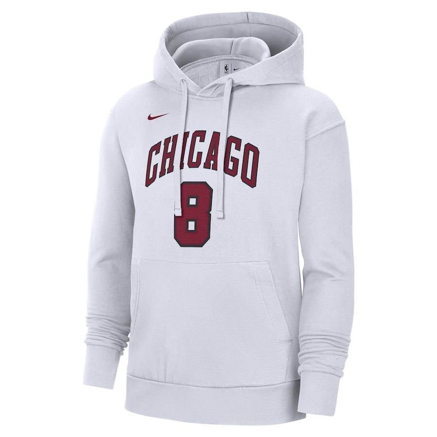 Zach LaVine Chicago Bulls Nike 2022-23 City Edition Name & Number Pullover Hoodie - White
